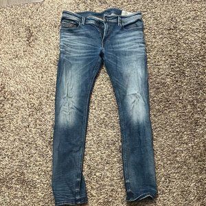 Diesel Thavar Slim Skinny Stretch Distressed Jeans - Mens 34W 32L